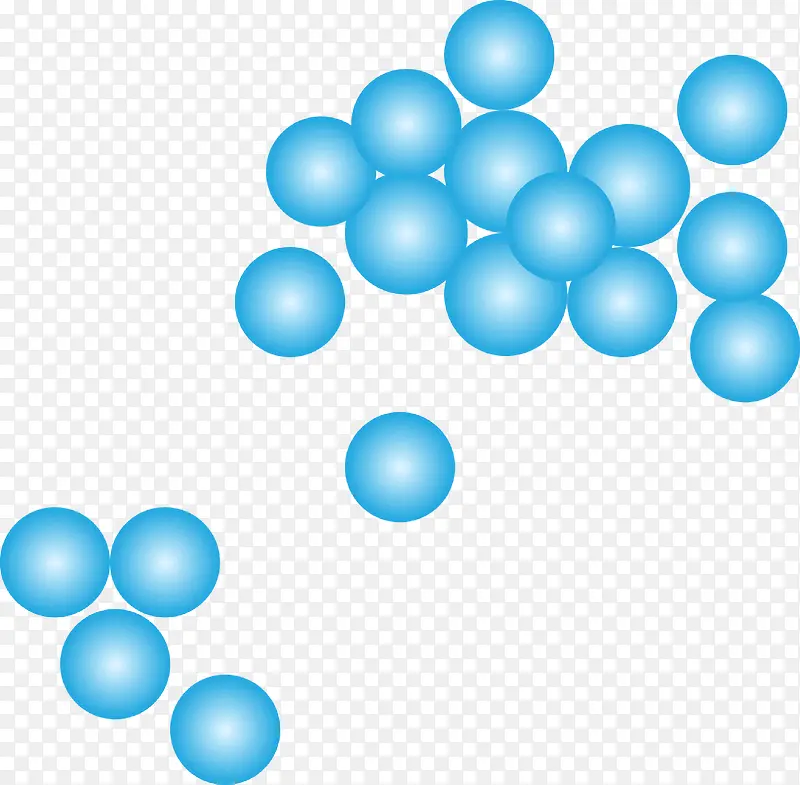 蓝色矢量细胞分裂图