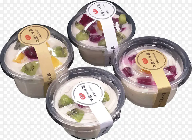 酸奶杯带盖一次性