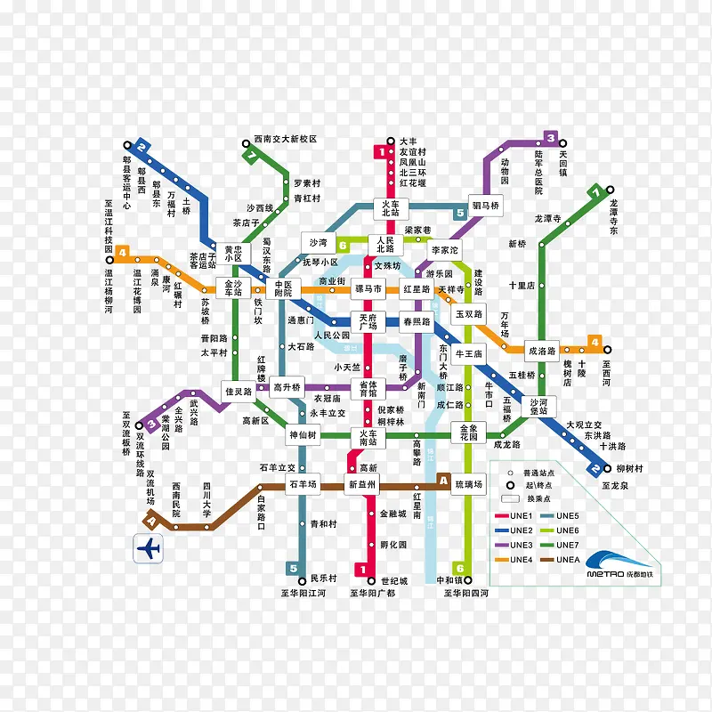 成都地铁线路图