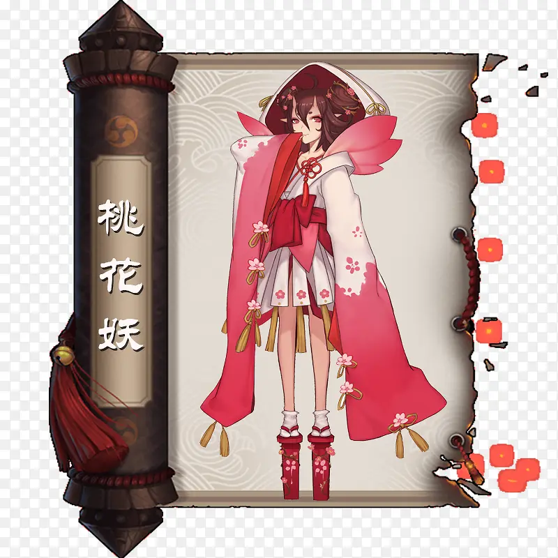 合成创意桃花妖人物设计