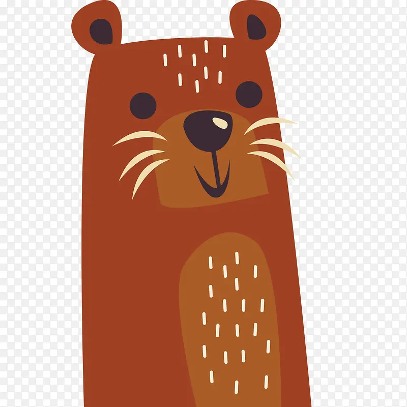 卡通可爱的棕熊设计