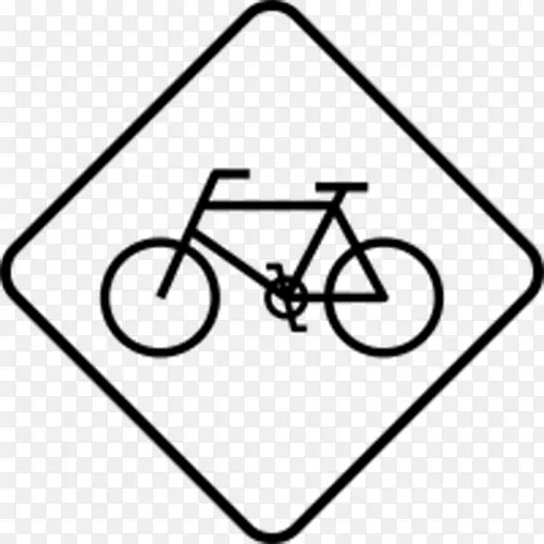 菱形自行车停车场标识