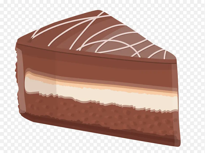 巧克力朱古力蛋糕切块美味蛋糕手