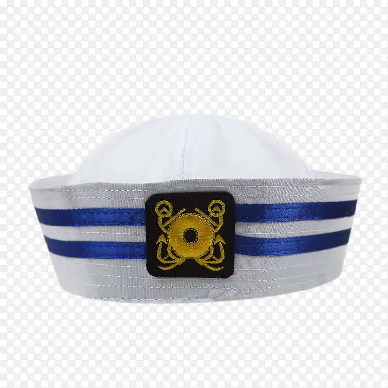金色标识蓝色带护士帽