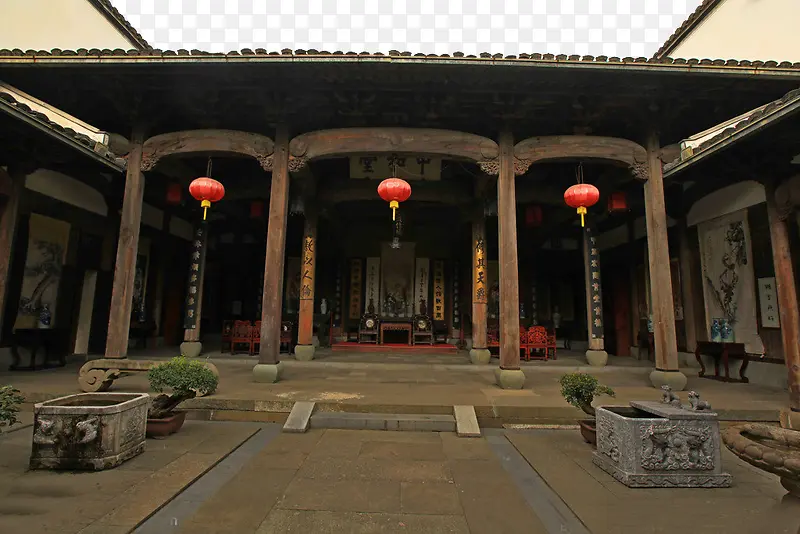 古代四合院素材背景PNG图片素材下载_图片编号ybxbgxny-免抠素材网