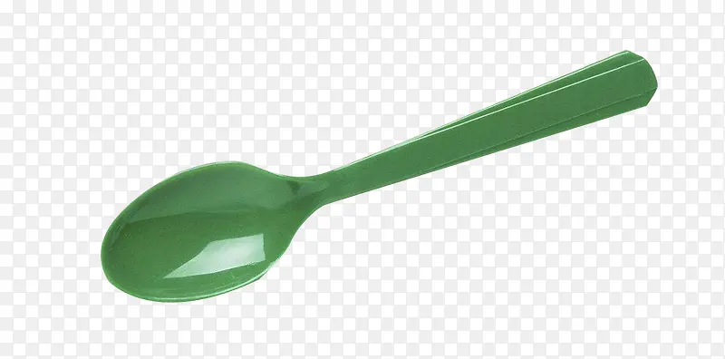 绿色塑料勺子免扣png素材