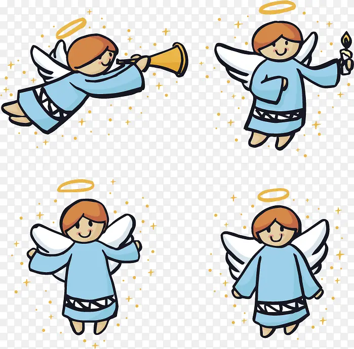 四个蓝色的小天使