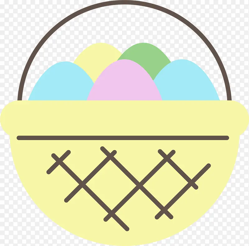 复活节一篮子的彩蛋