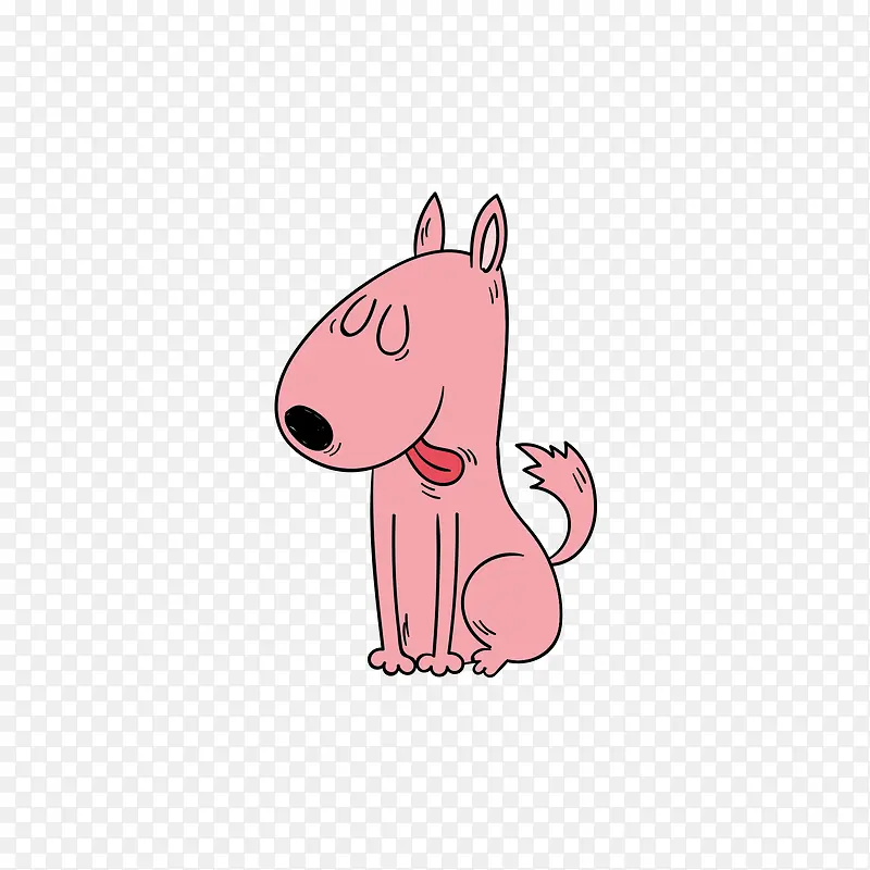 粉色的小狗