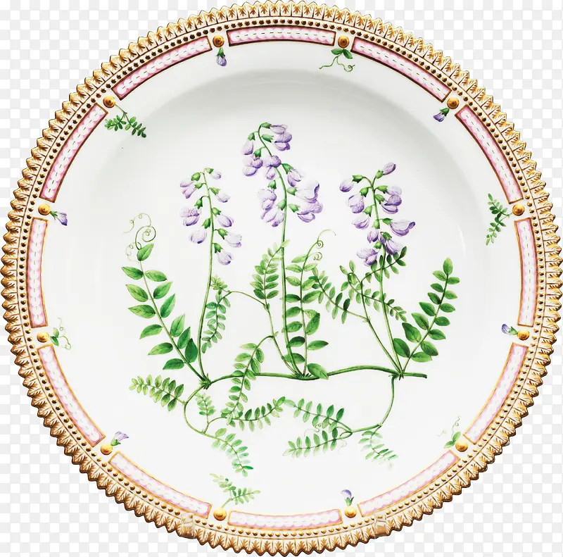 紫罗兰印花欧式餐盘