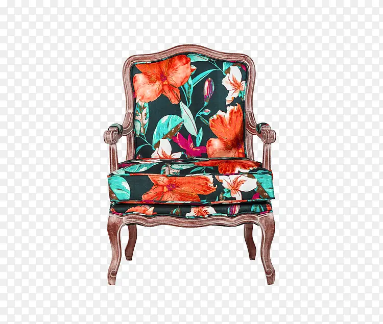 多彩简约椅子装饰图案