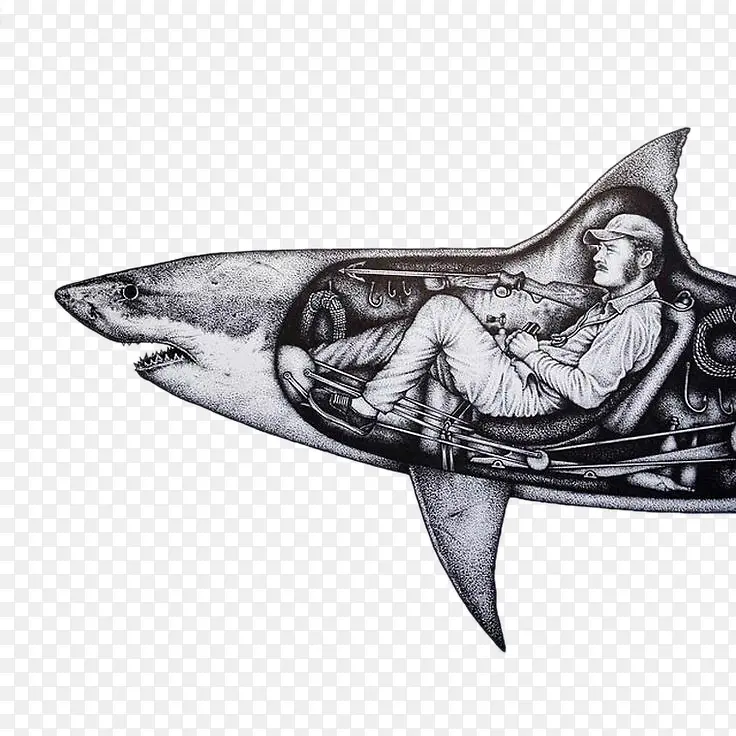 创意插画-鲸鱼潜艇
