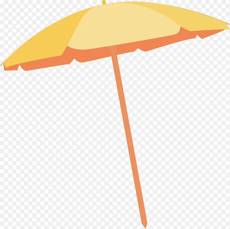 矢量图黄色的伞图案