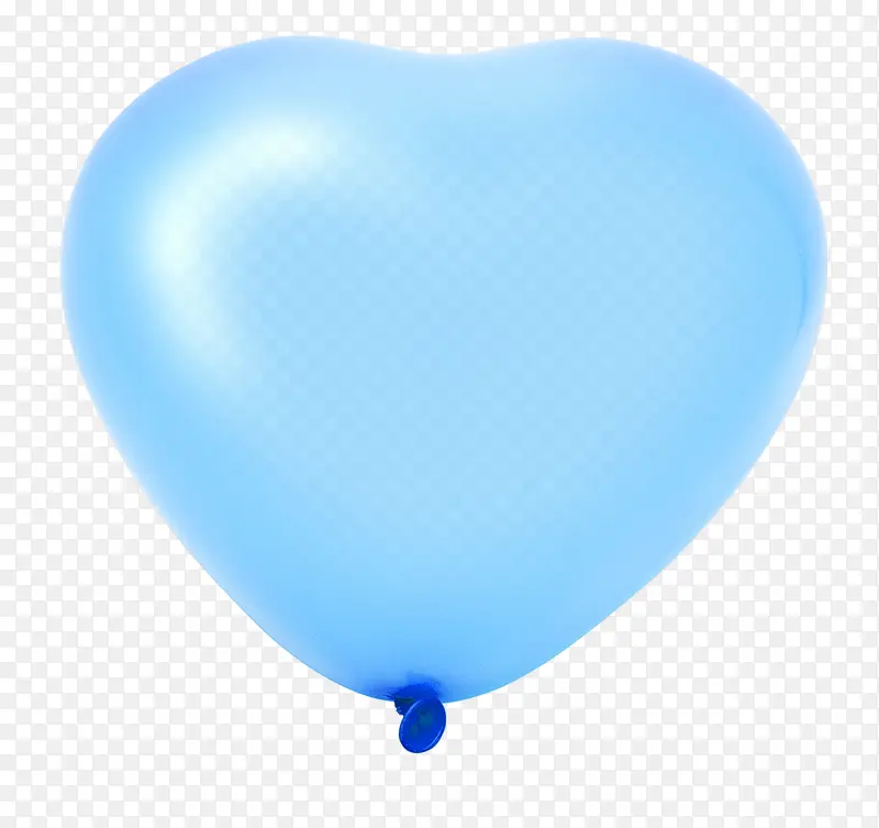 蓝色桃心气球