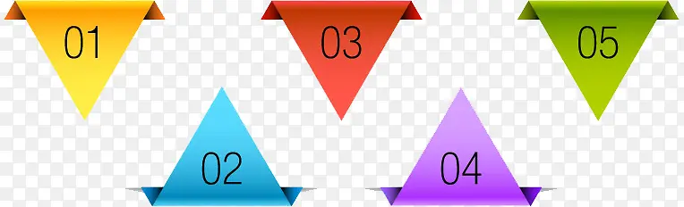 矢量三角形标签