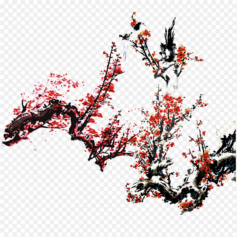 水墨梅花
