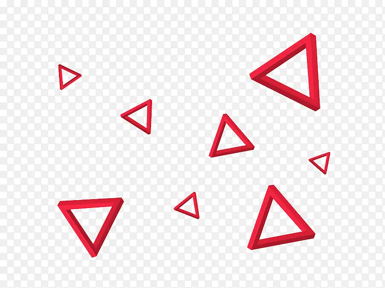 红色三角漂浮
