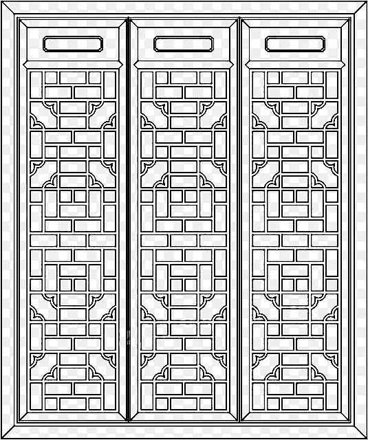 古代雕花窗户