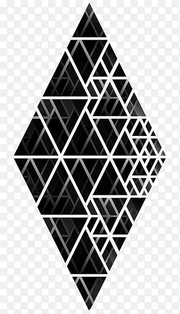 黑色几何图形装饰
