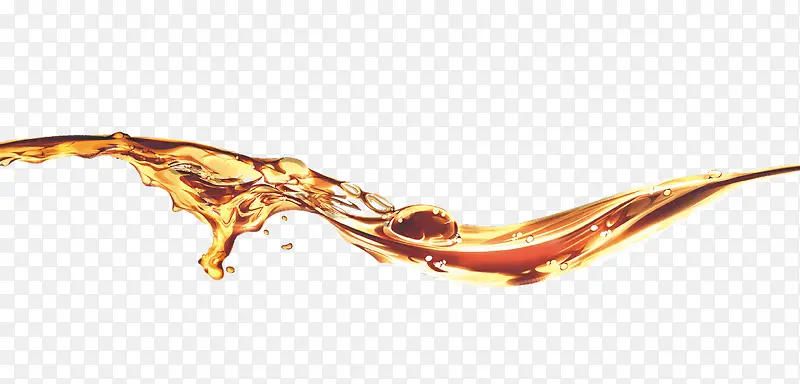 金色大气液体效果元素