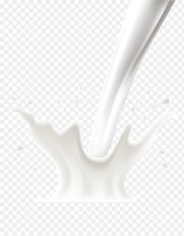 倾倒白色牛奶