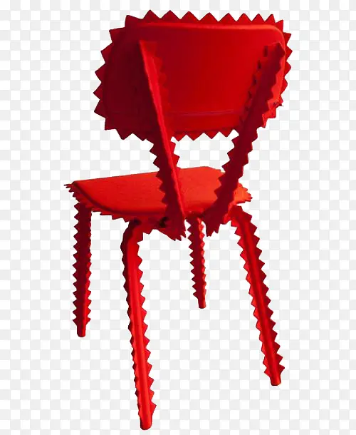 红色齿轮简约椅子