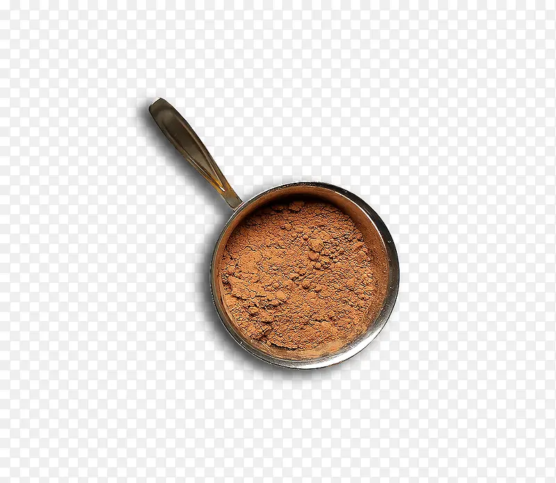 奶锅里的咖啡豆粉末