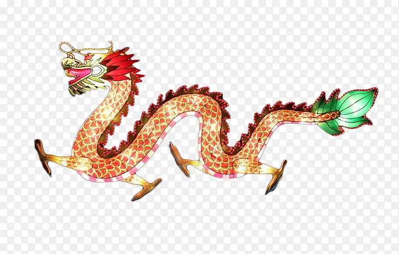 龙灯 节日 元素