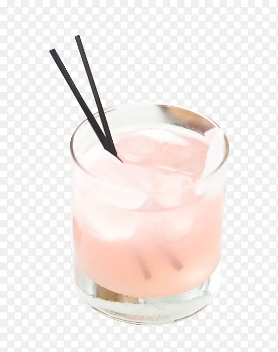 粉色果汁冷饮