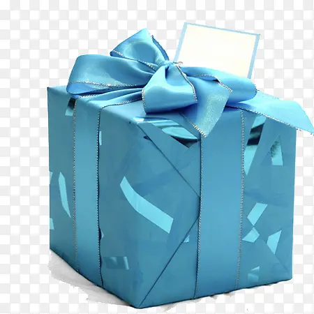 蓝色的礼物盒