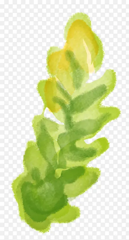 手绘绿草