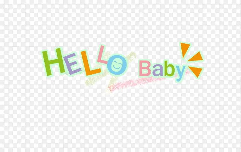 Hello Baby卡通艺术字