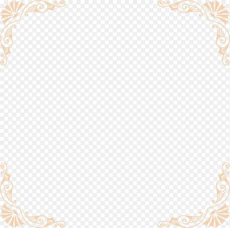 橙色清新花藤框架