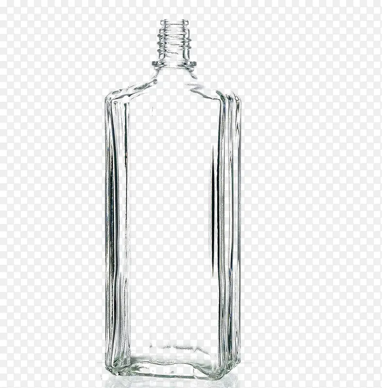 一个白色透明玻璃瓶