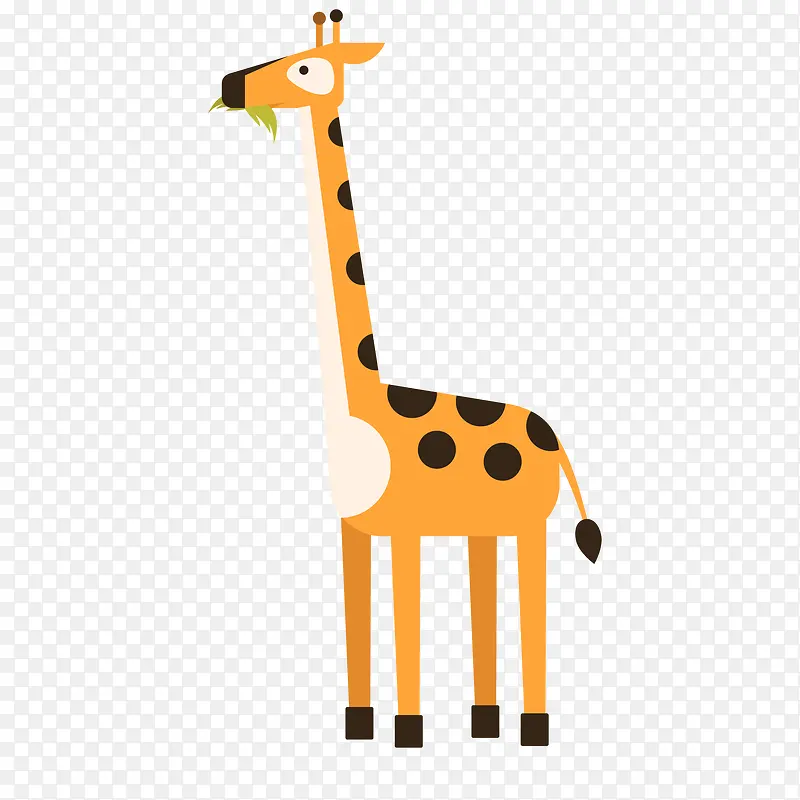 卡通长颈鹿动物设计