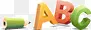 可爱铅笔写字ABC