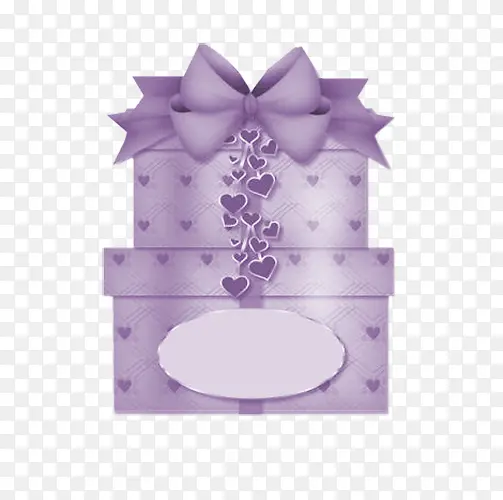 紫色戒指礼物盒