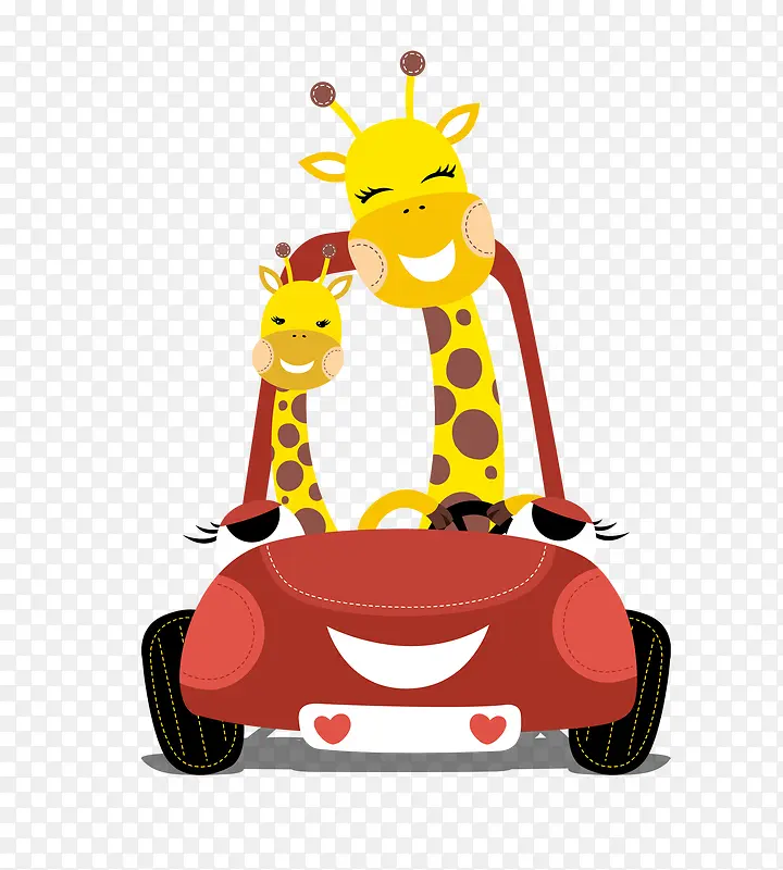 长颈鹿开车