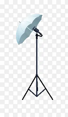 白色雨伞摄影灯