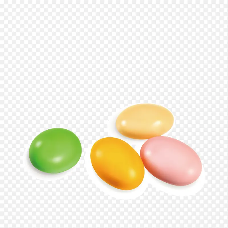 彩色糖豆实物简图