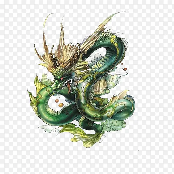 绿色的蛟龙