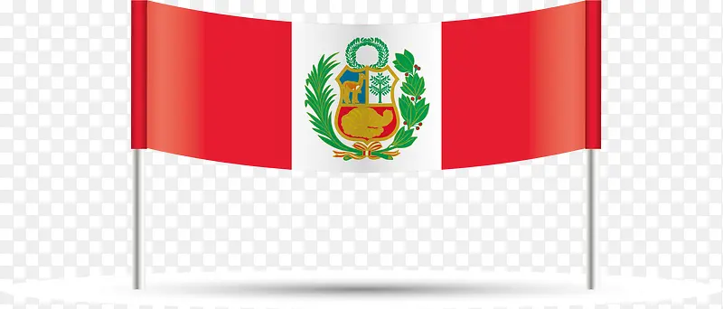 横幅样式矢量秘鲁国旗