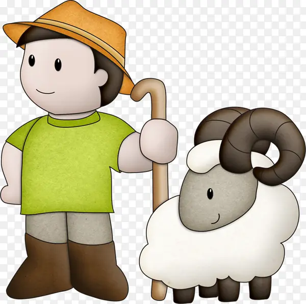 男孩和小羊