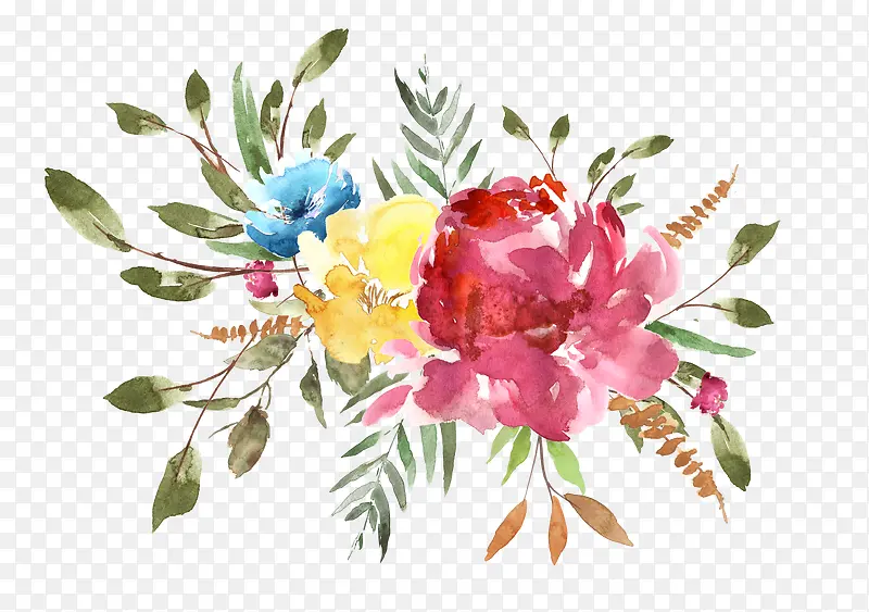 手绘唯美花卉装饰PNG图片素材下载_图片编号yrnadnky-免抠素材网