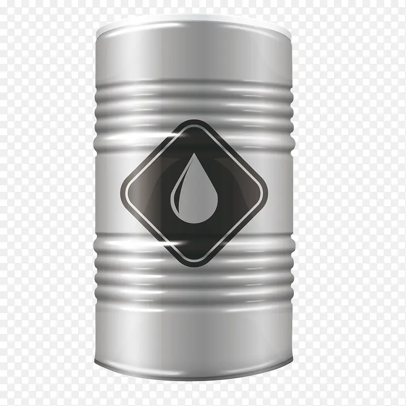 银色金属石油桶