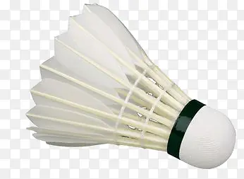 白色的羽毛球