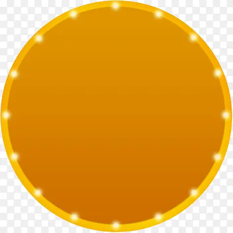 圆盘橙色圆盘发光光圈圆盘