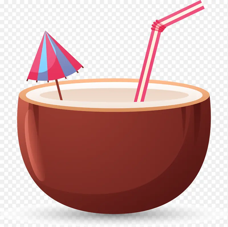 夏季水果棕色椰子
