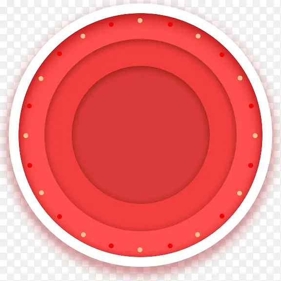 电商促销宣传红色圆形边框装饰环形