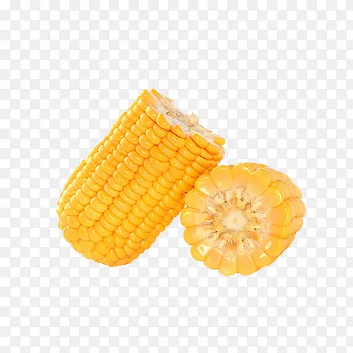 黄色玉米切面食品图
